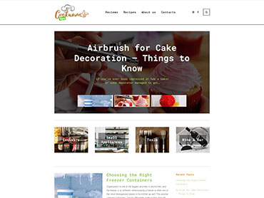 Cookware blog portfolio